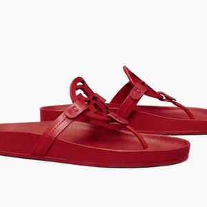 Tory Burch Women Miller Cloud Calf Leather Sandal